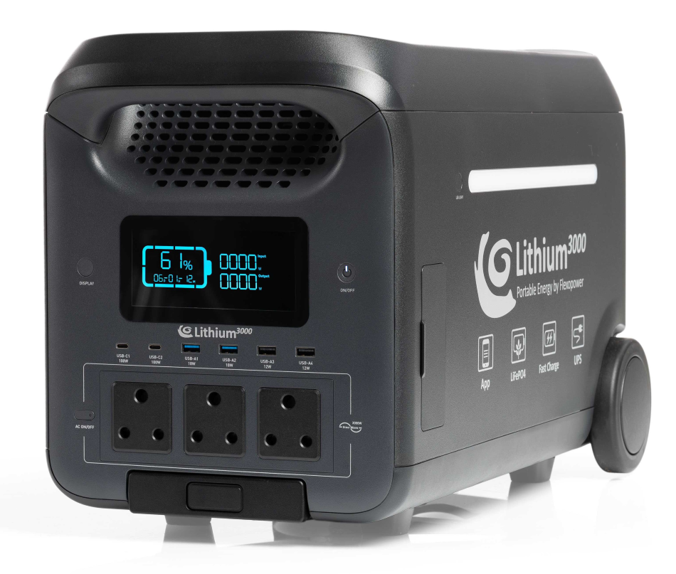 Lithium 3000 portable power station